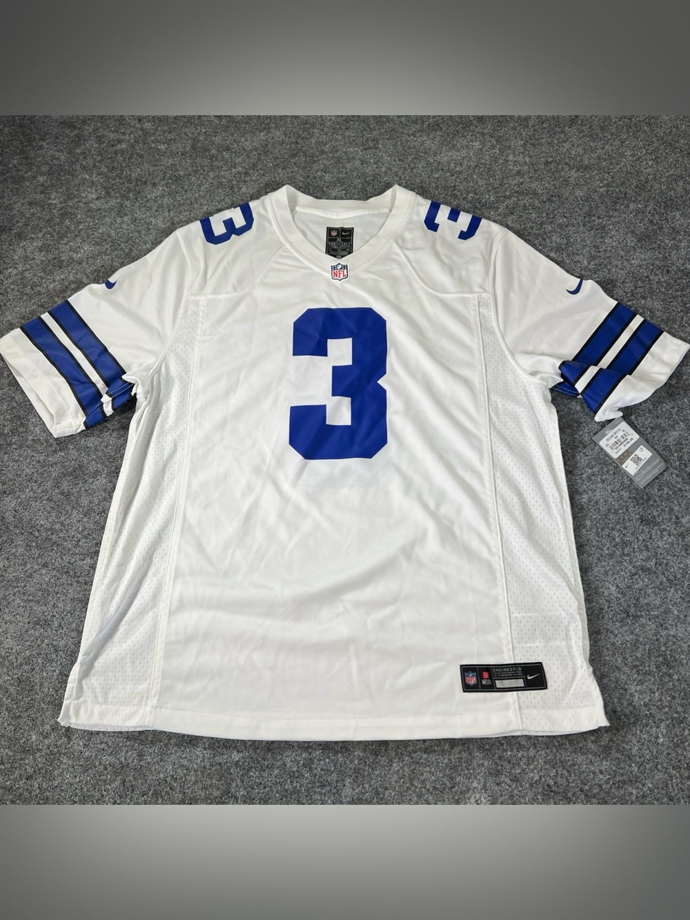 Nike Dallas Cowboys George Pickens Nike White Jersey #3 NWT Size Men’s XL‎